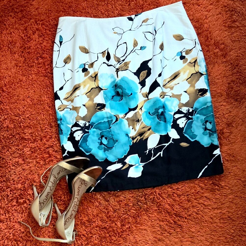 Vintage Covington Skirt – Size 12 – Multicolor with White Base